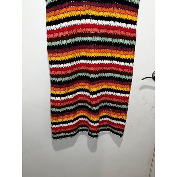 NWT Marine Layer Fiona Multicolor Crochet Striped Women's Mini Dress Size XL - Picture 4 of 9